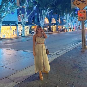 Zara dresses, silk! green 😍